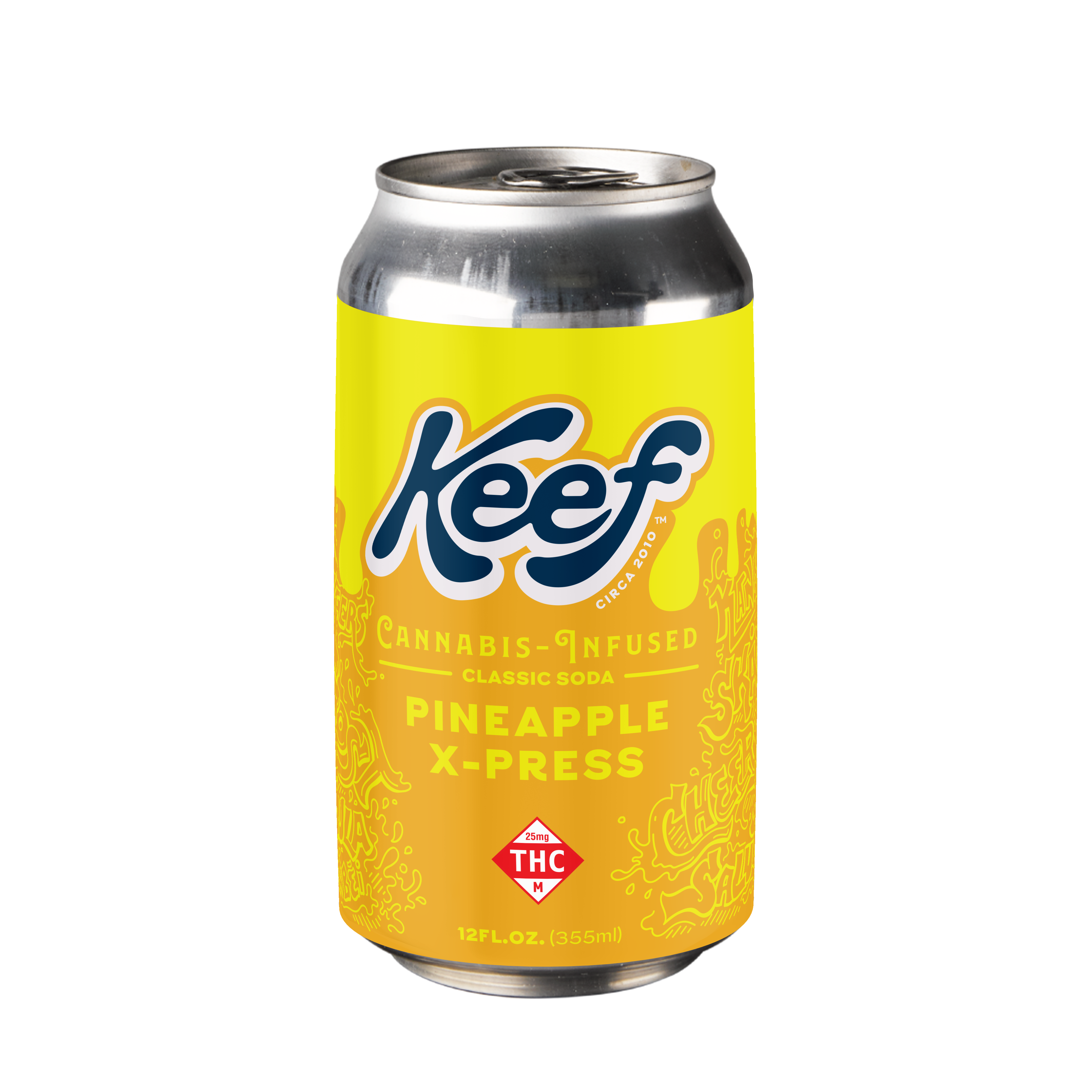 Photograph of product: 25mg Soda | Pineapple X-Press