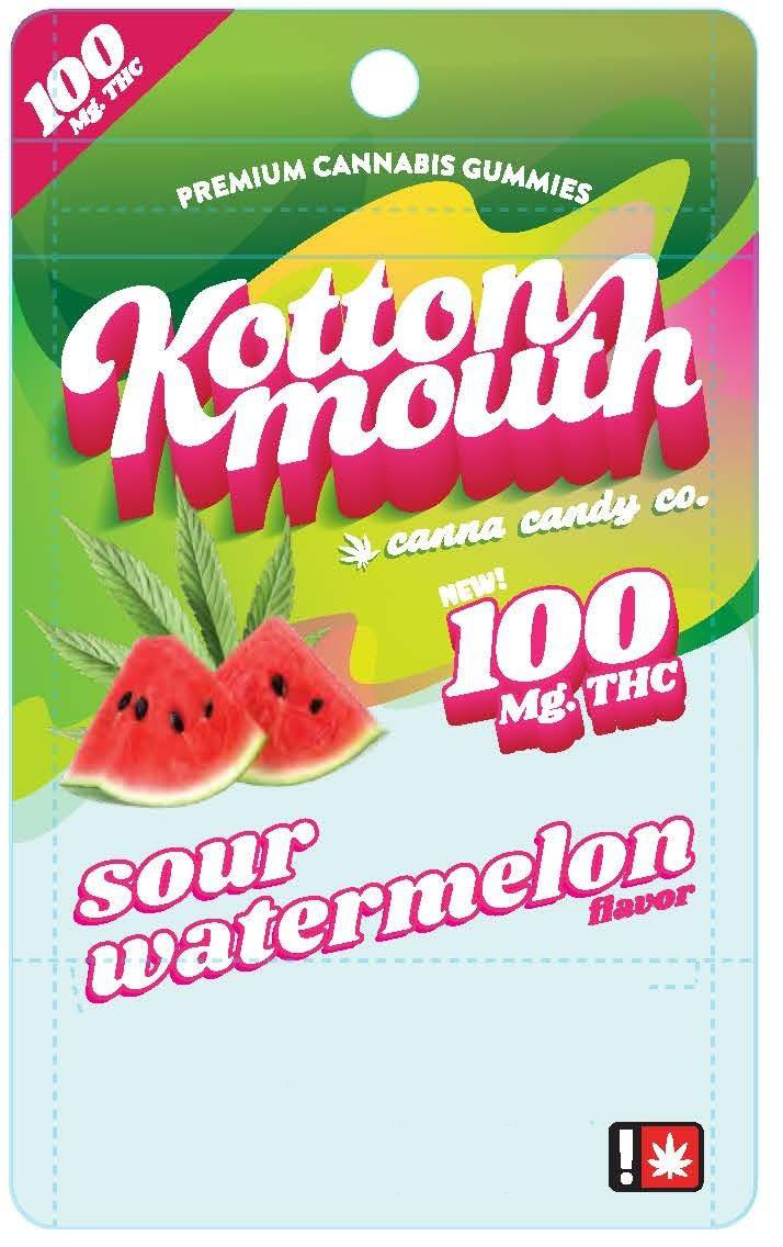Photograph of product: Kotton Mouth Single | Sour Watermelon Gummy