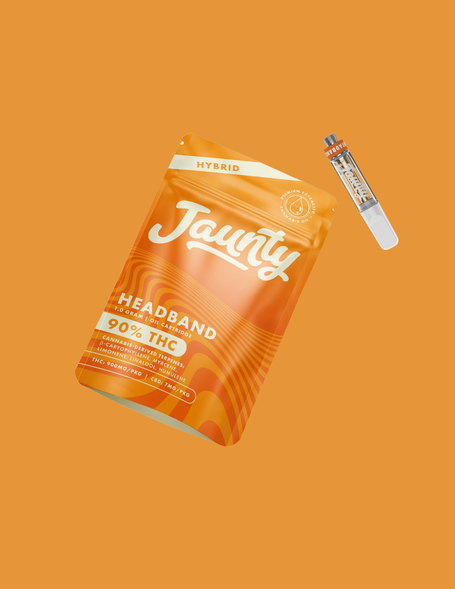 Photograph of product: Jaunty | 1g | 510 Vape Cart | Headband