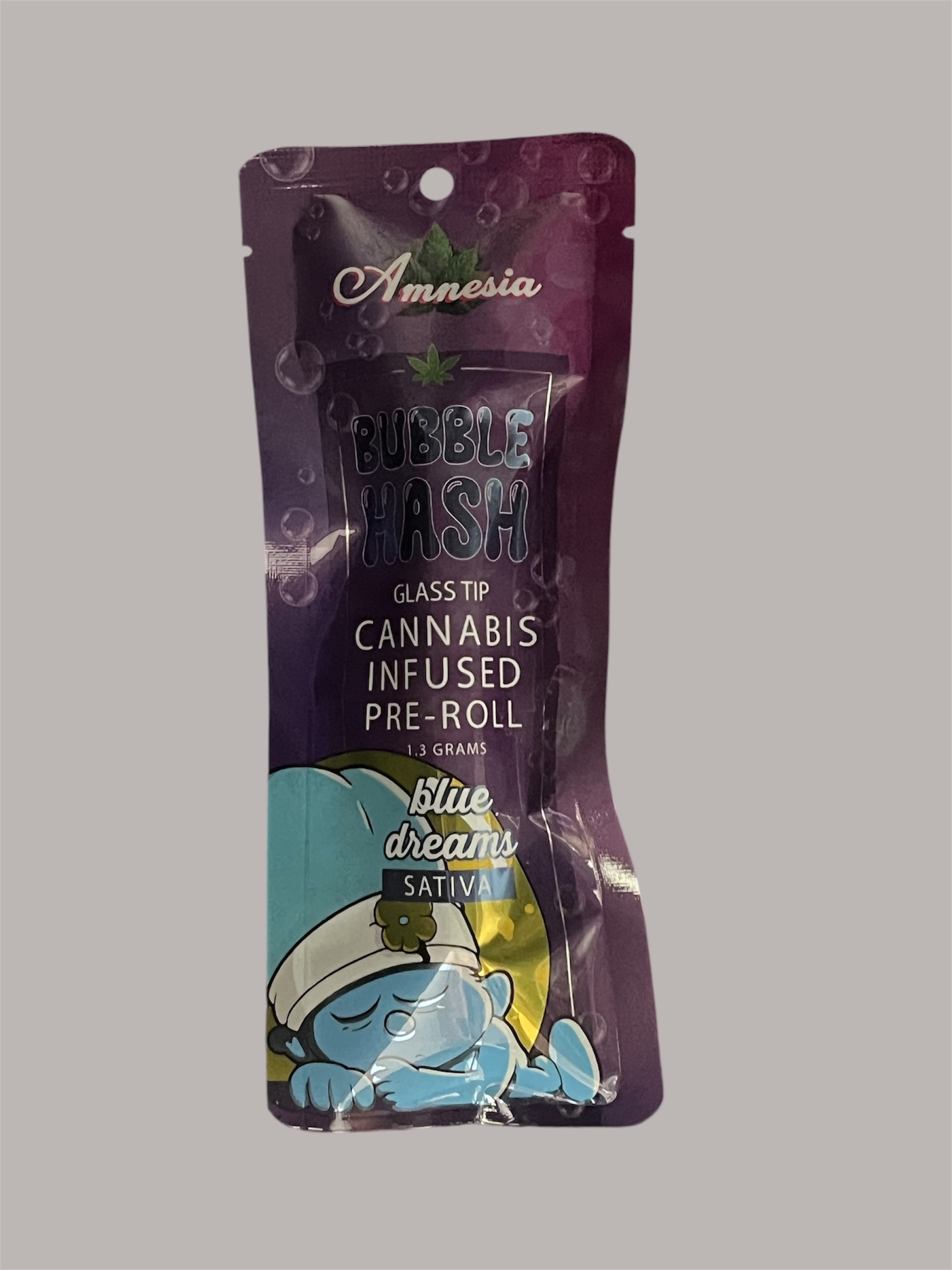 Photograph of product: AMNESIA | BLUE DREAM | au chocolat INFUSED | GLASS TIP PREROLL | 1.3G