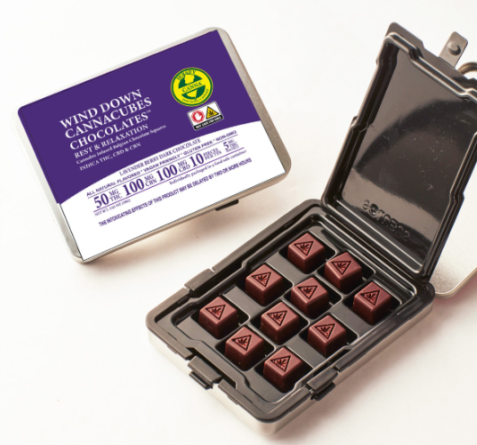 Photograph of product: Wind Down Cannacubes | 50mg