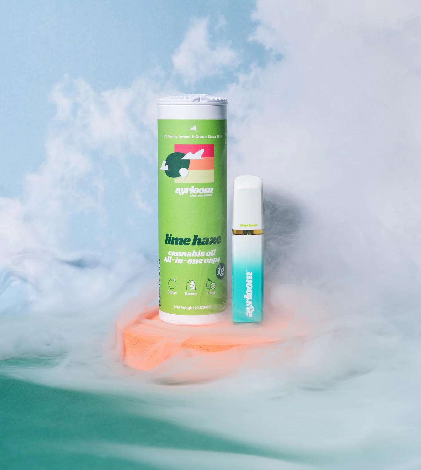 Photograph of product: Ayrloom | Vape 1.0g AIO | Lime Haze | Oui'd