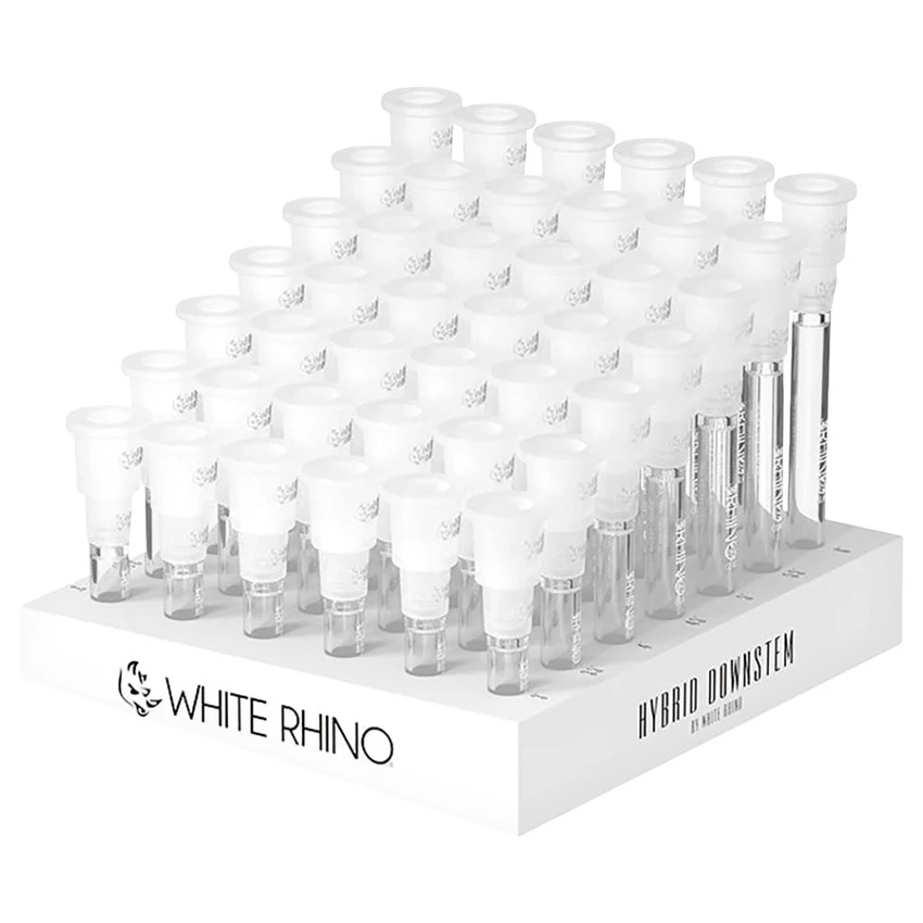 Photograph of product: White Rhino Hybrid Silicone & Glass Downstem | Assorted Sizes