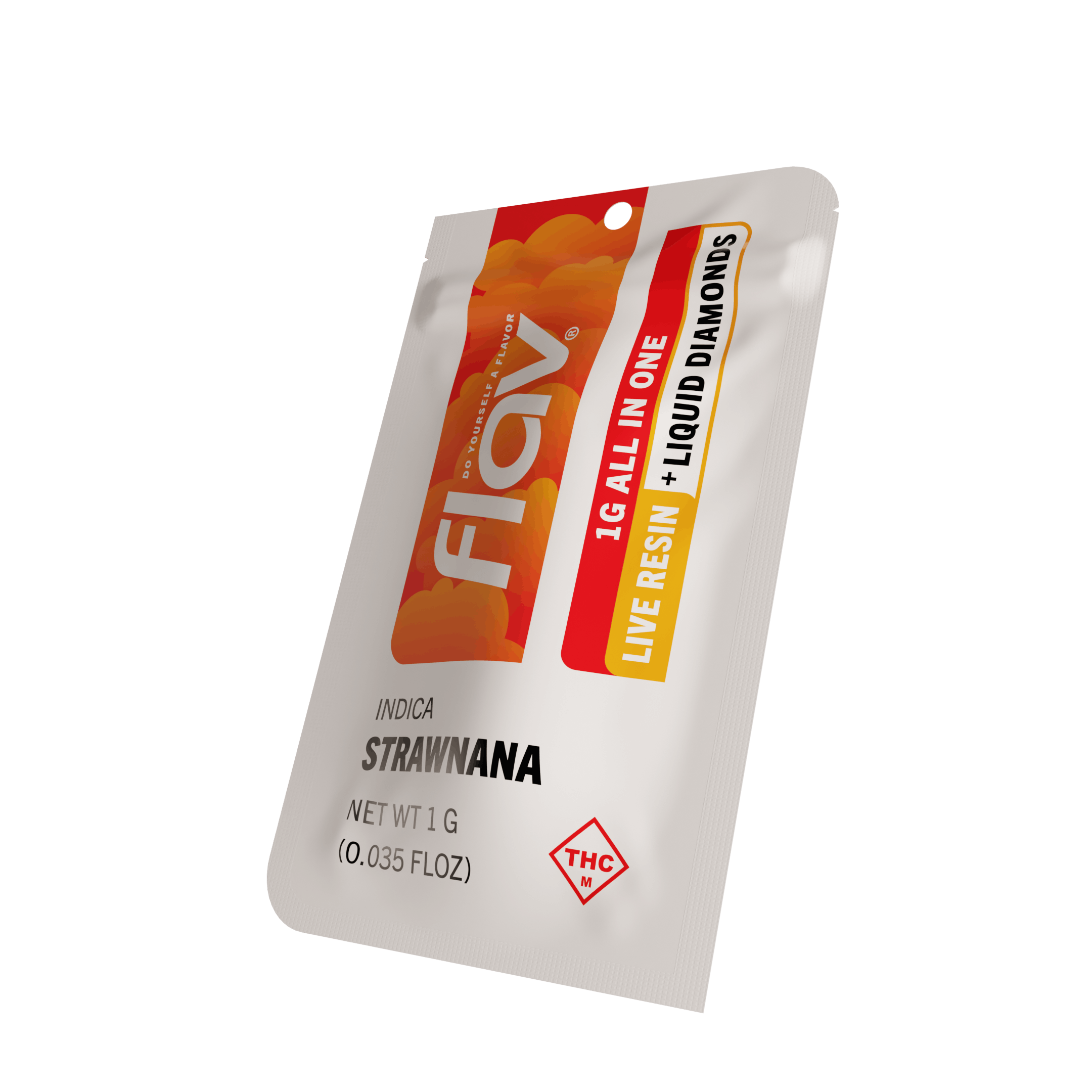Photograph of product: Flav - Strawnana (Oui'd) Live Resin All-In-One Vape 1g