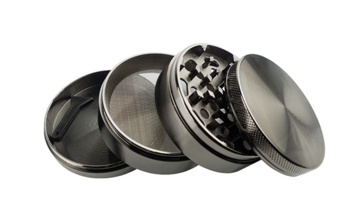 Photograph of product: 62mm 4Part Zinc Alloy Grinder Assorted Colors