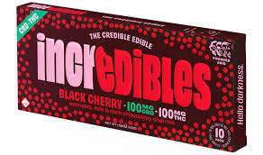 Photograph of product: Incredibles | Black Cherry 1:1 TH-oui : CBD Chocolate Bar | 100mg