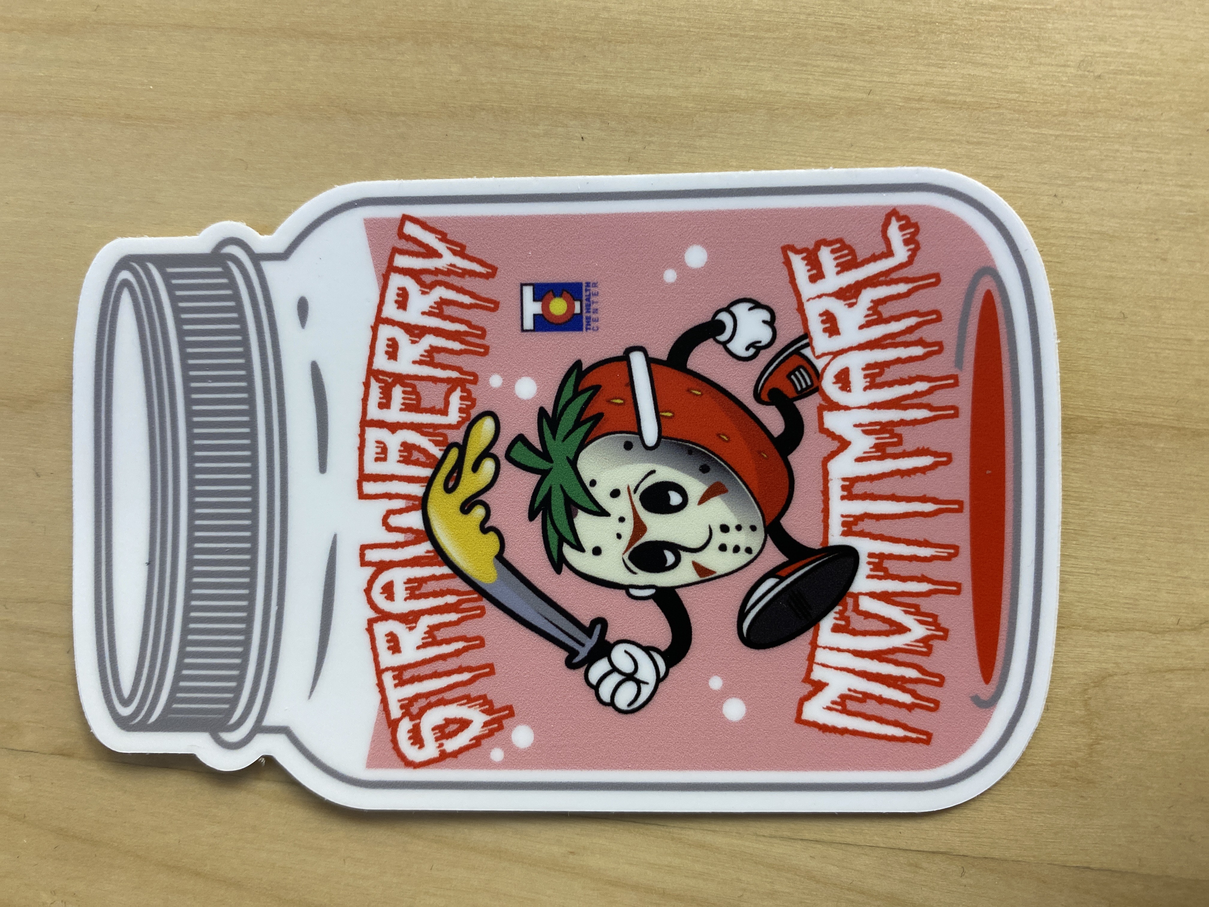 Photograph of product: TH-oui Strawberry Nightmare Sticker - $1