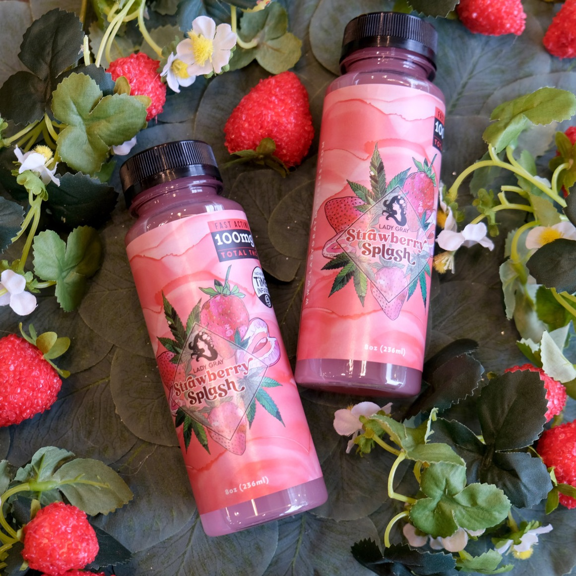 Photograph of product: Strawberry Splash (100mg) Drink by Lady Gray