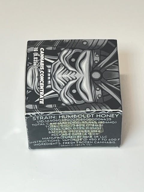 Photograph of product: Ronin Rosin 1g Humboldt Honey Live Rosin