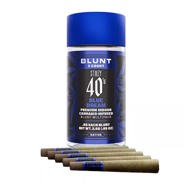 Photograph of product: BLUE DREAM 2.5G INFUSED 5 PACK BLUNT