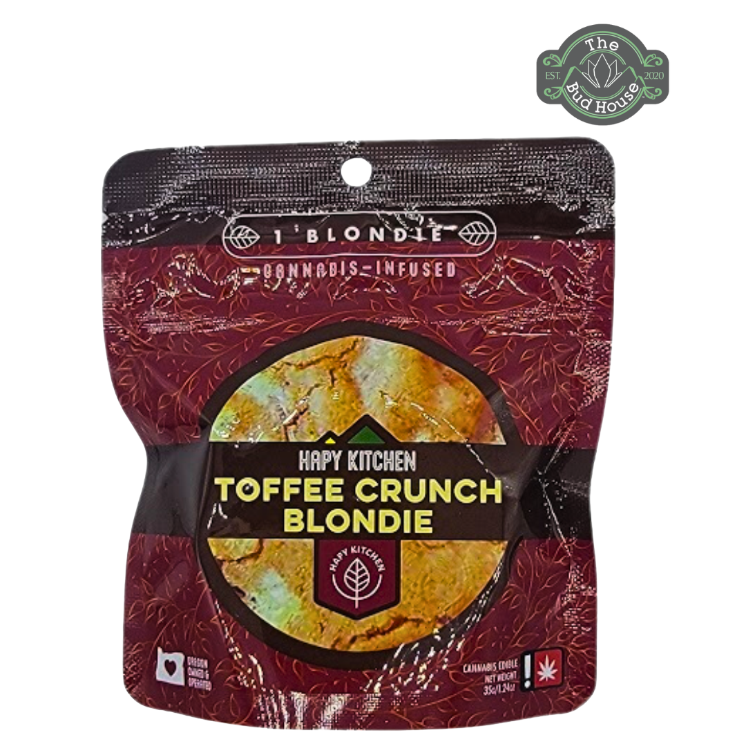 Photograph of product: Hapy Kitchen 100mg TOFFEE CRUNCH BLONDIE Brownie