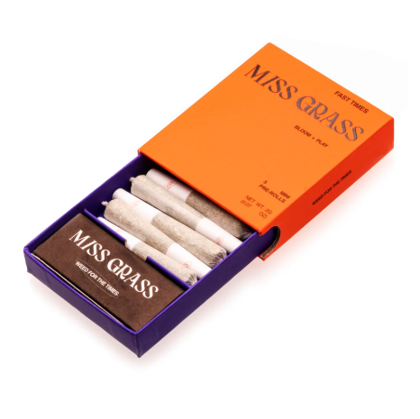 Photograph of product: Miss Grass | Fast Times | Mini Pre-Rolls | 5 Pack