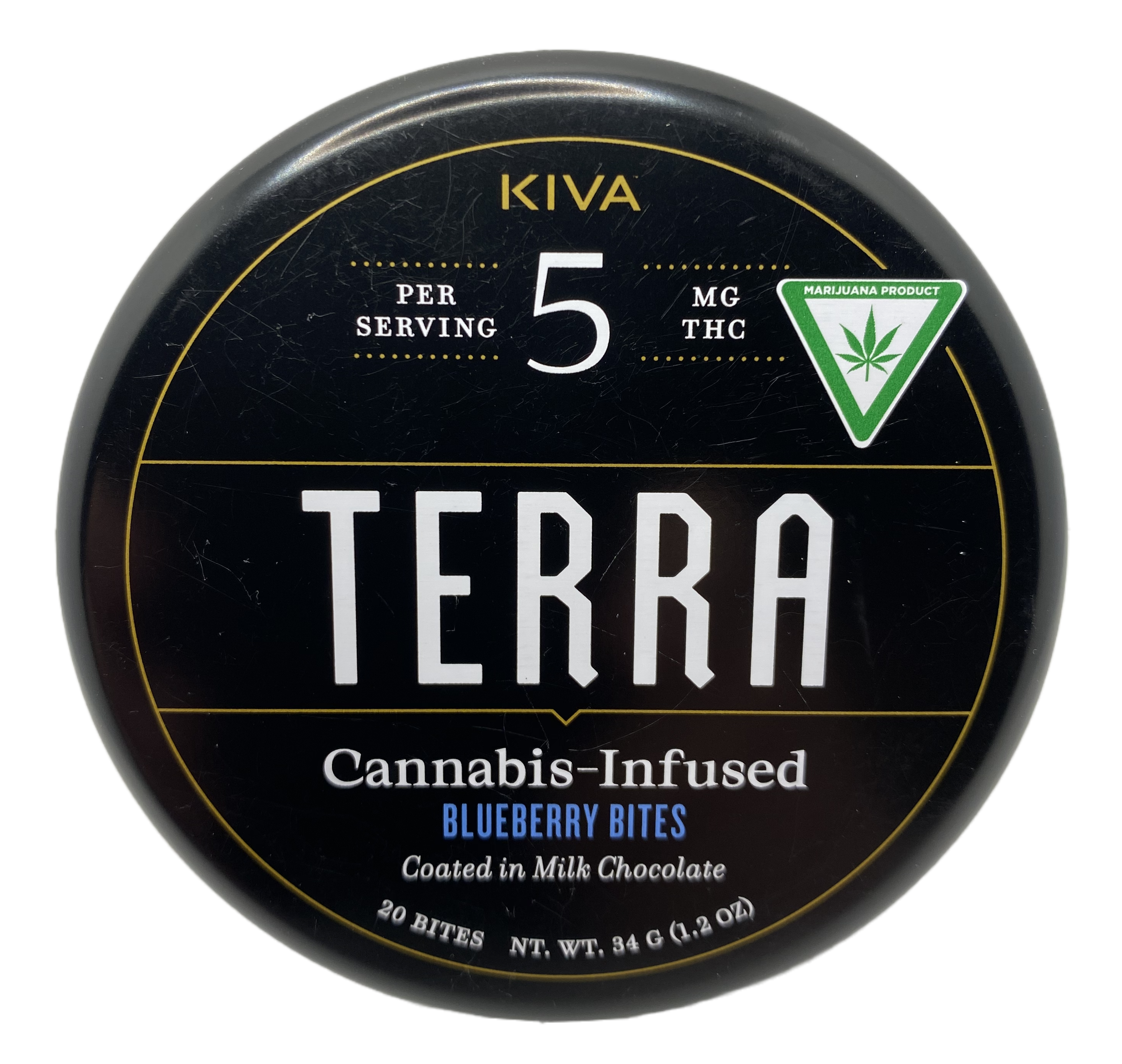 Photograph of product: Terra Bites | Blueberry | Chocolate Edible | 100mg TH-oui