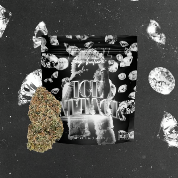 Photograph of product: EVOL | Ice Attack | Flower - 3.5g