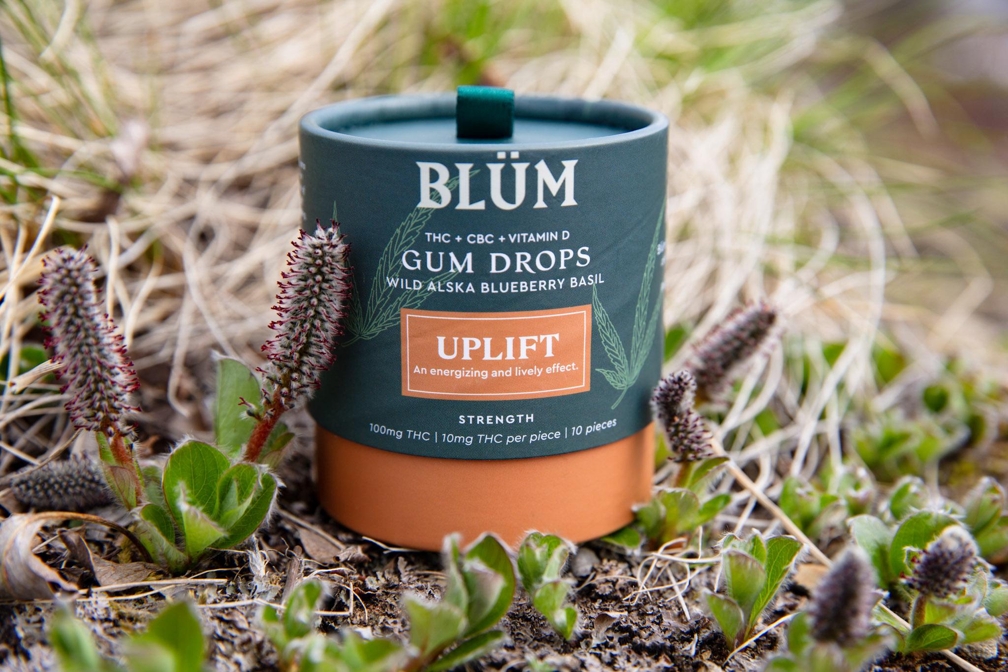 Photograph of product: UPLIFT Gum Drops | TH-oui + CBD + Vitamin D | 100mg | 10pk