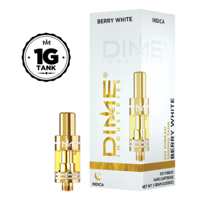 Photograph of product: Dime Industries - Berry White - Cart 1G Blended Oui'd