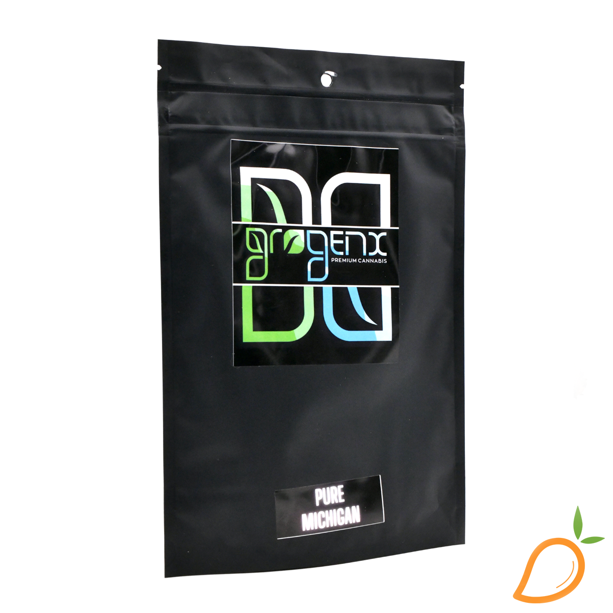 Photograph of product: 28g Peach Ringz Prepackaged Shake GroGenex