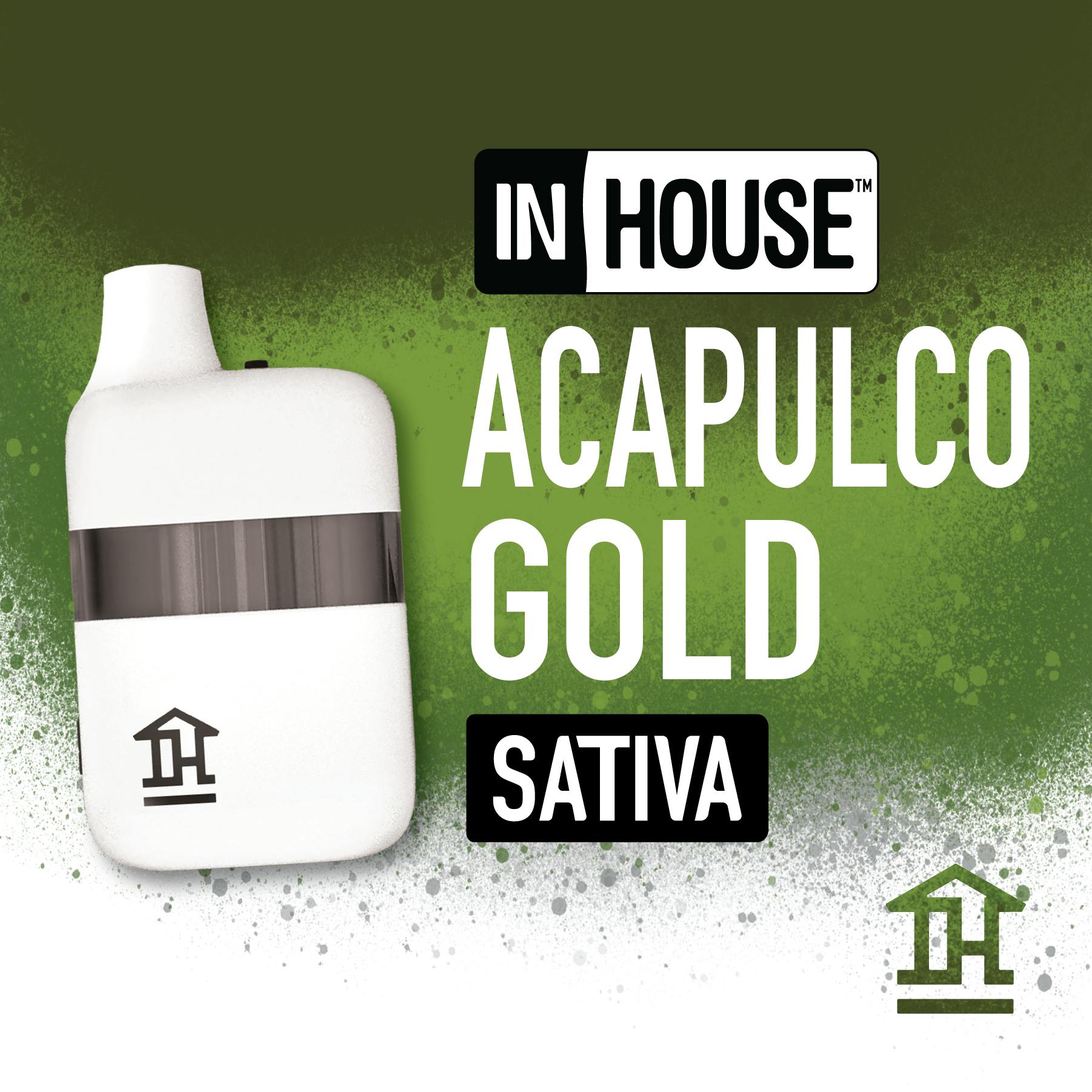 Photograph of product: In House Disposable (2g) Acapulco Gold