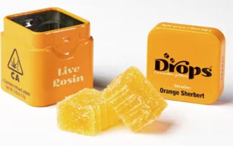 Photograph of product: Drops | 2 pack | Orange | 100mg TH-oui | Oui'd