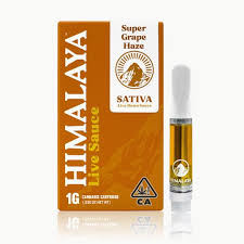 Photograph of product: SUPER GRAPE HAZE 1G LIVE RESIN SAUCE CARTRIDGE