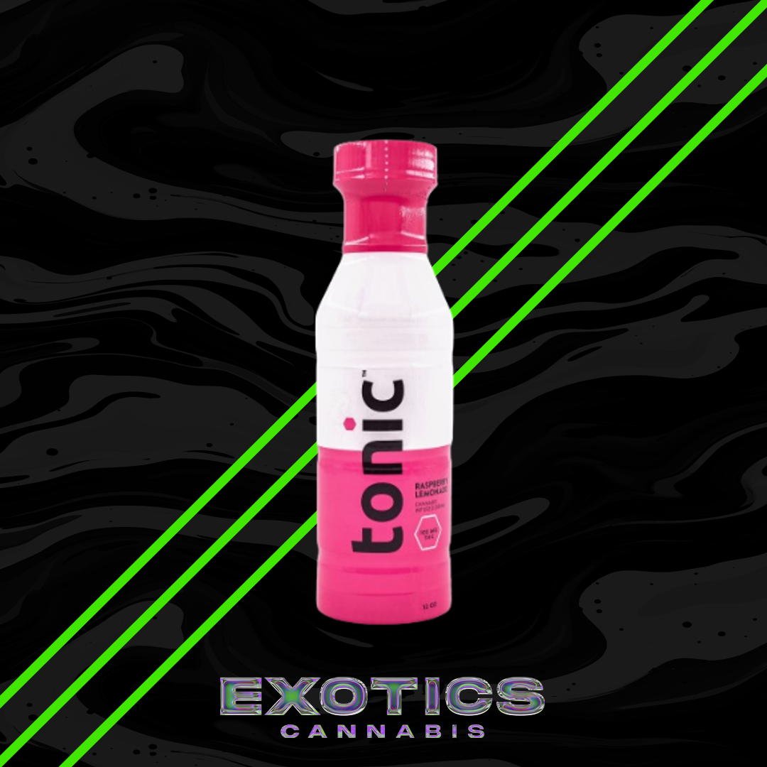 Photograph of product: Tonic - Raspberry Lemonade 12oz Beverage 100mg (Buy 1, get 1 free!)