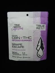 Photograph of product: True North 100mg 1:1 TH-oui/CBN | Grape Escape - Oui'd