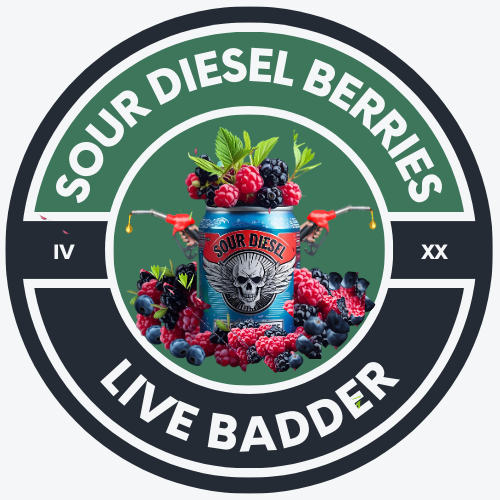Photograph of product: Sour Diesel Berries Live Badder - Four20