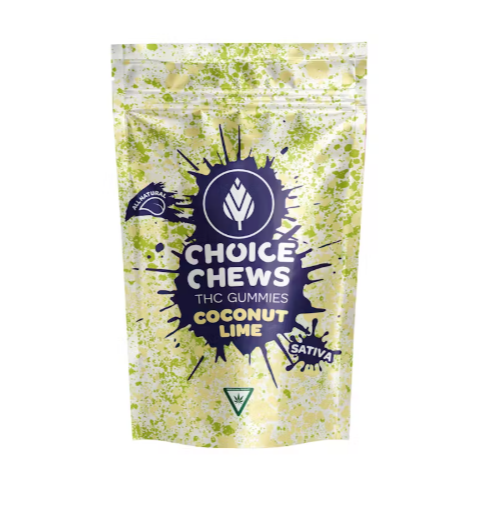 Photograph of product: Coconut Lime (S) Chews 100mg