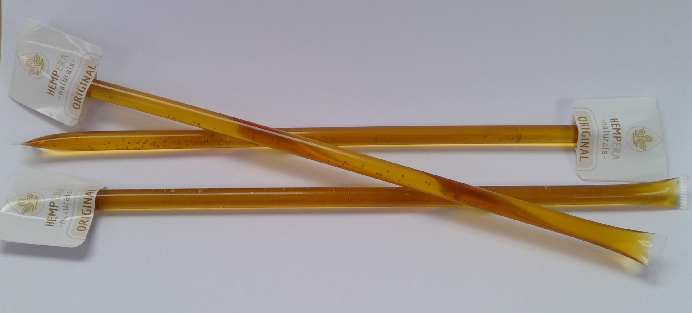 Photograph of product: HE Naturals Honey Sticks Full Spectrum CBD 30 mg