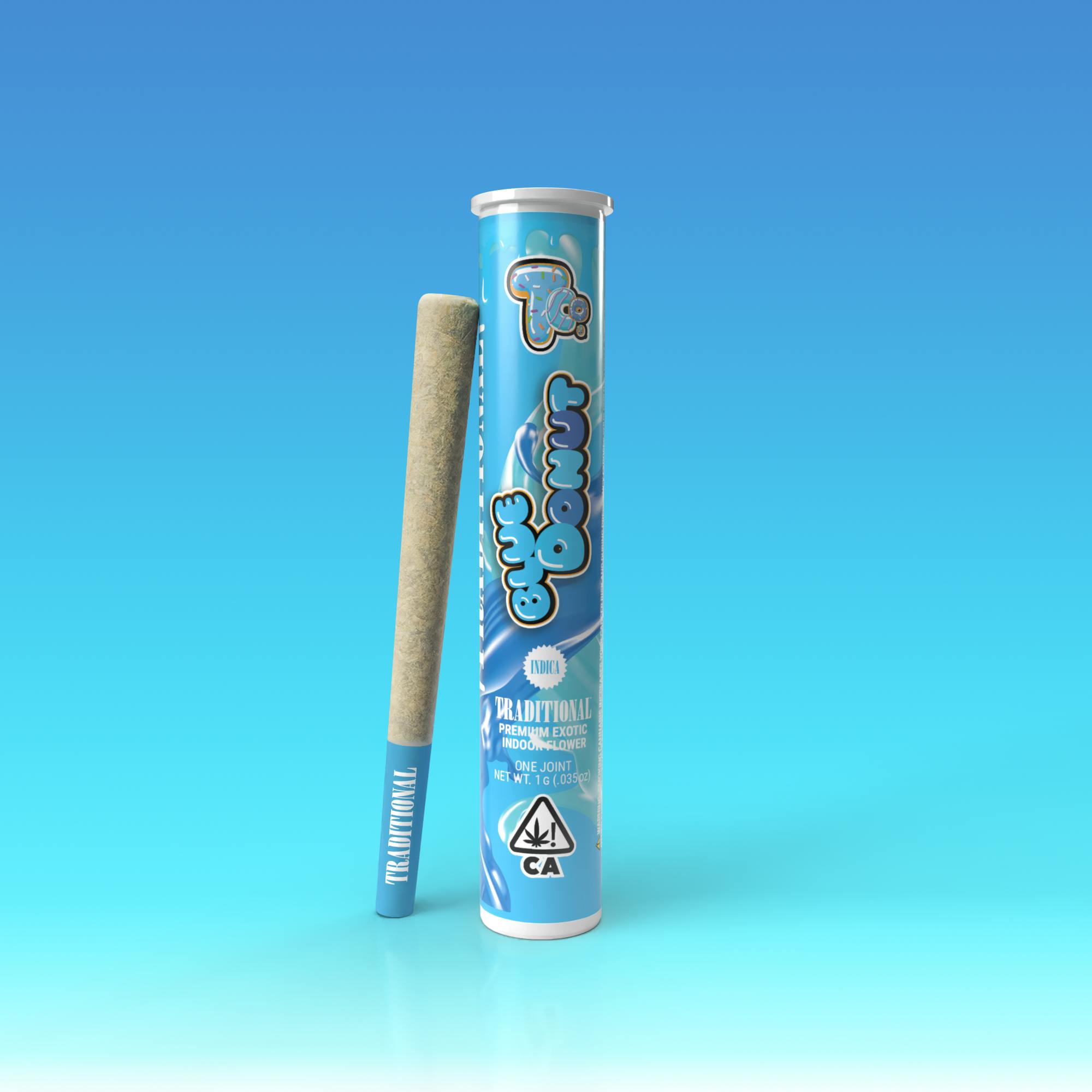 Photograph of product: Preroll Blue Donut