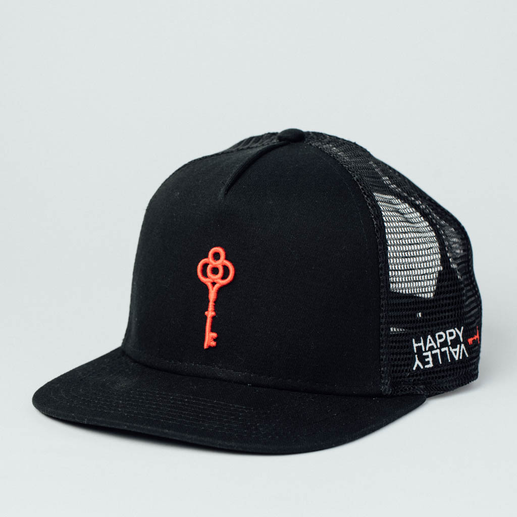 Photograph of product: Black Trucker Hat