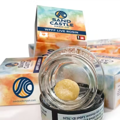 Photograph of product: Live Rosin 1g Zonkers (Sand Castle au chocolat)