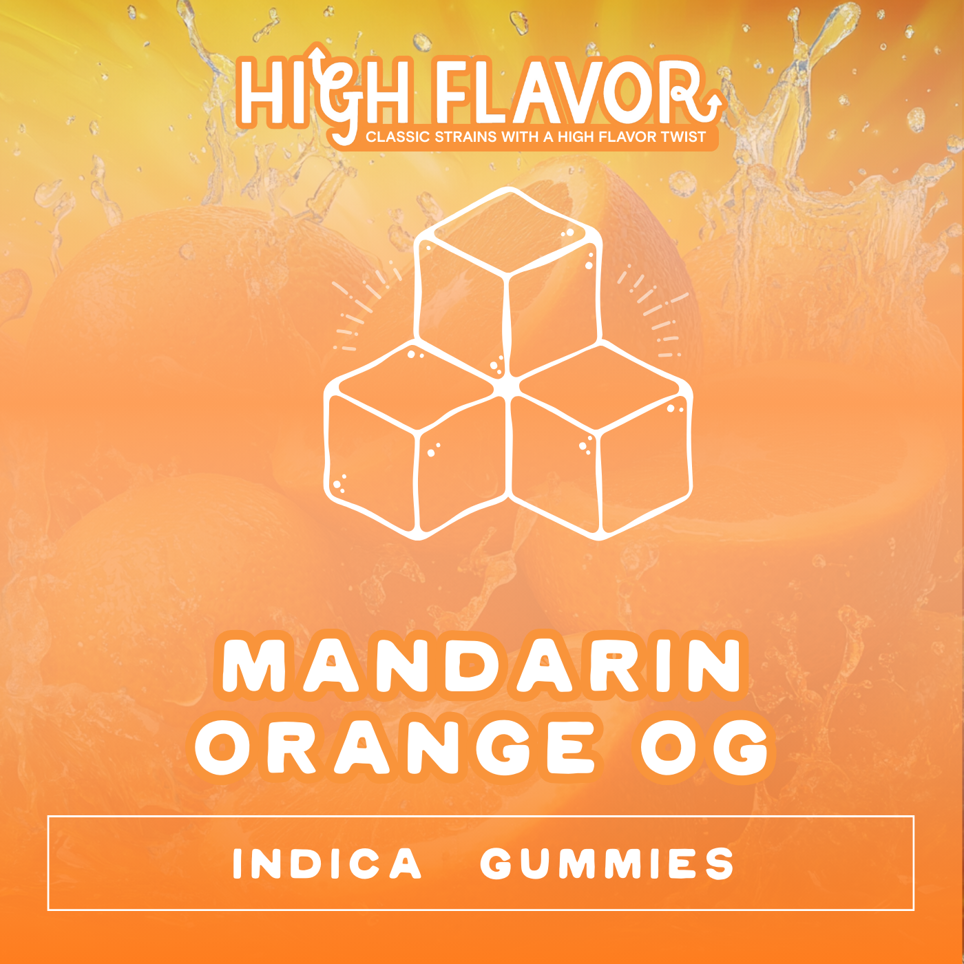 Photograph of product: Mandarin Orange OG I Sour Gummy | 10 Pack (20 Servings) (150-170mg)