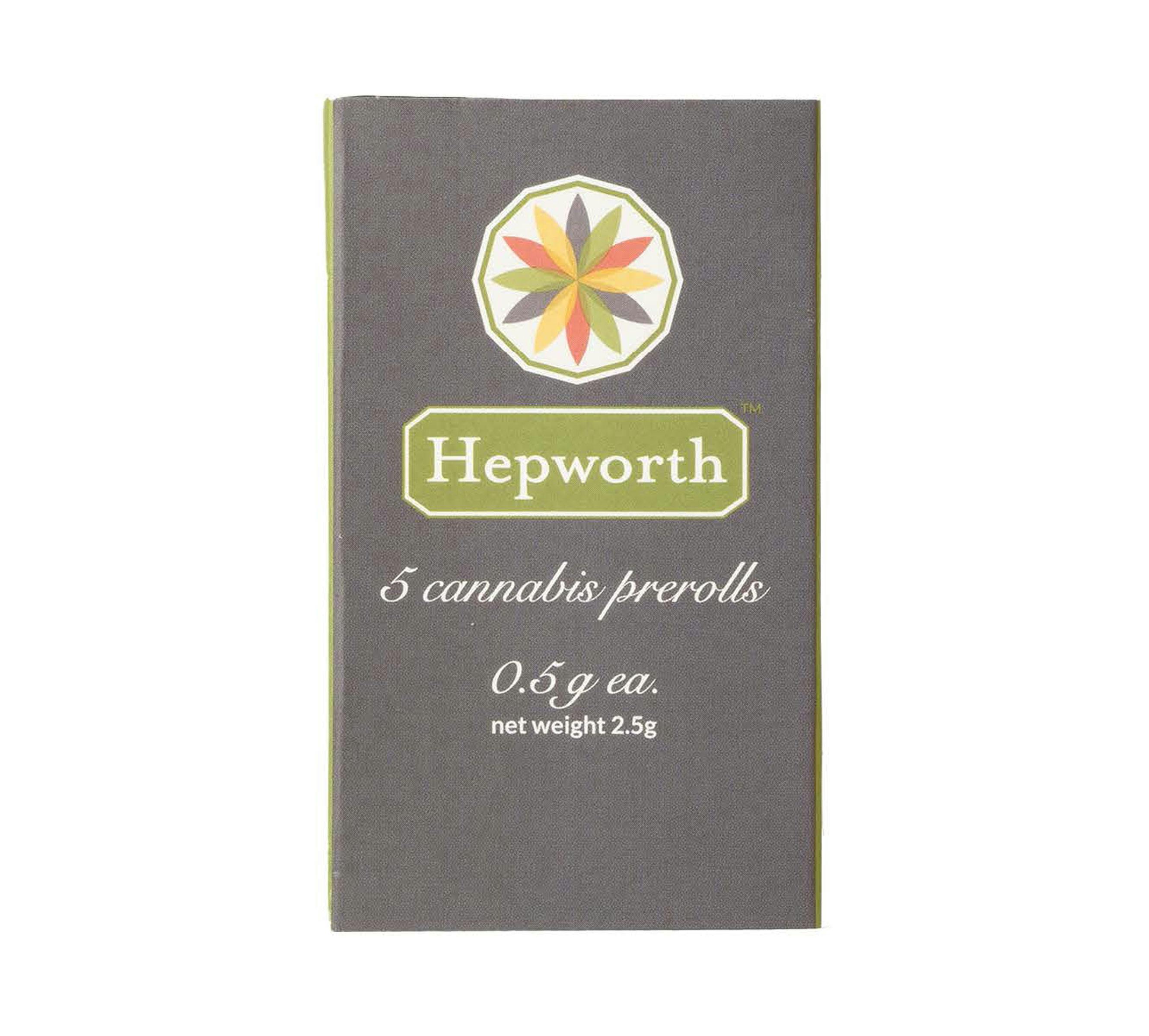 Photograph of product: Hepworth | Blue Dream x Purple Punch | Pre Rolls | .5g 5pk