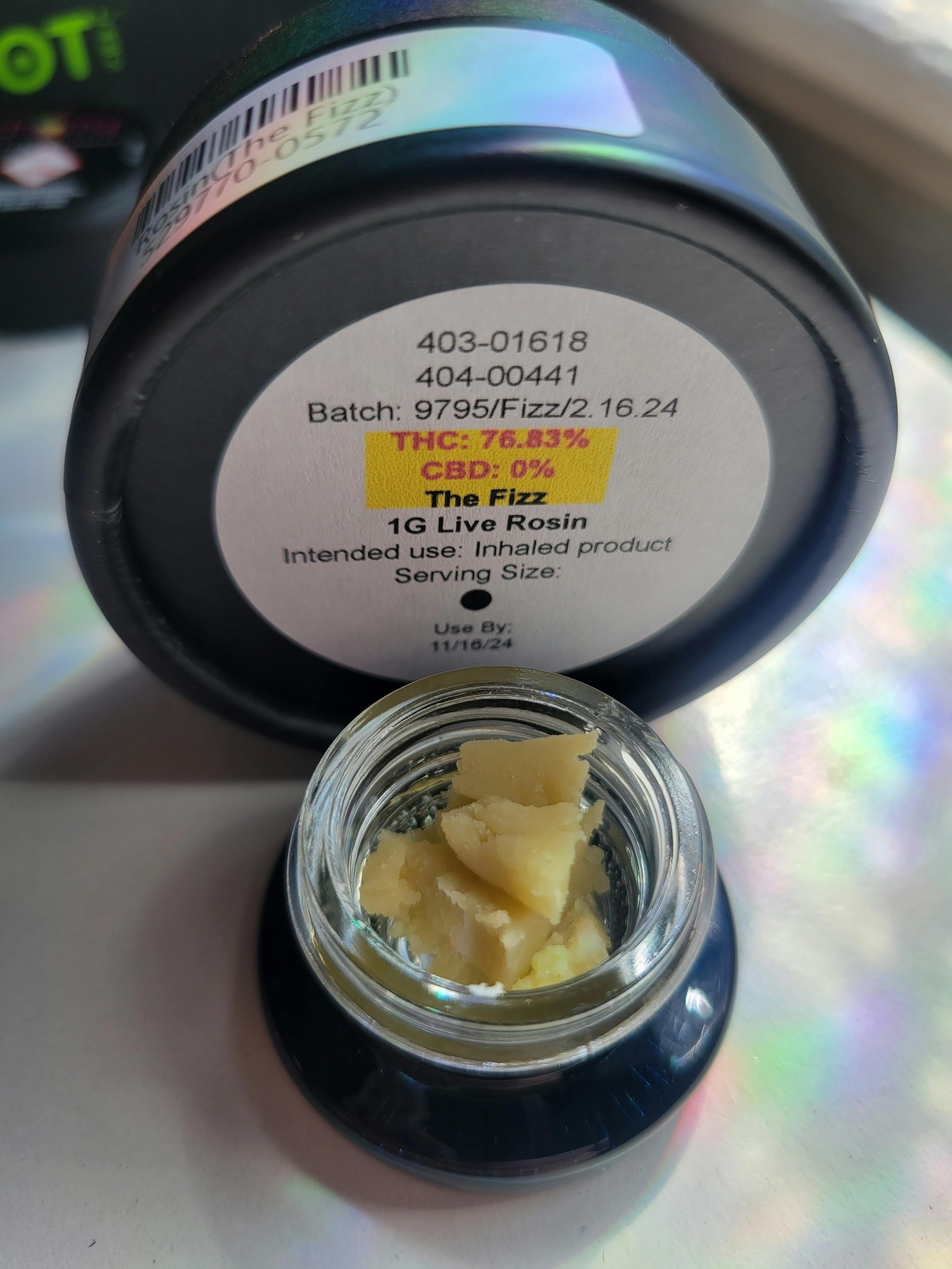 Photograph of product: Cherry Colorado Live Rosin 1g - The Fizz