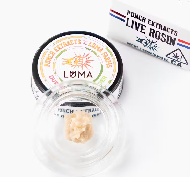 Photograph of product: Punch Extracts Durban Lime Tier 2 Live Rosin 1g