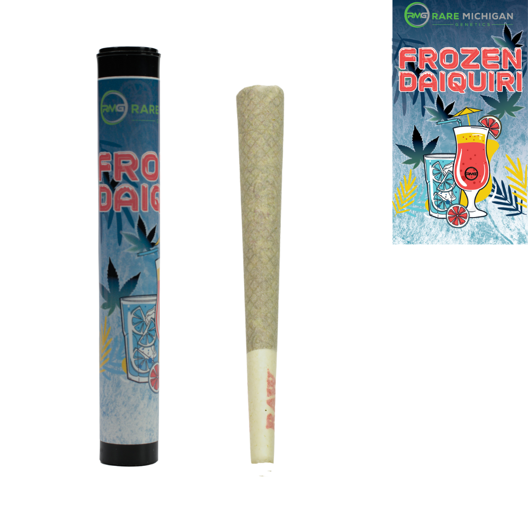 Photograph of product: Frozen Daiquiri Pre-Roll | Rare Michigan Genetics | 1g (5/$15)