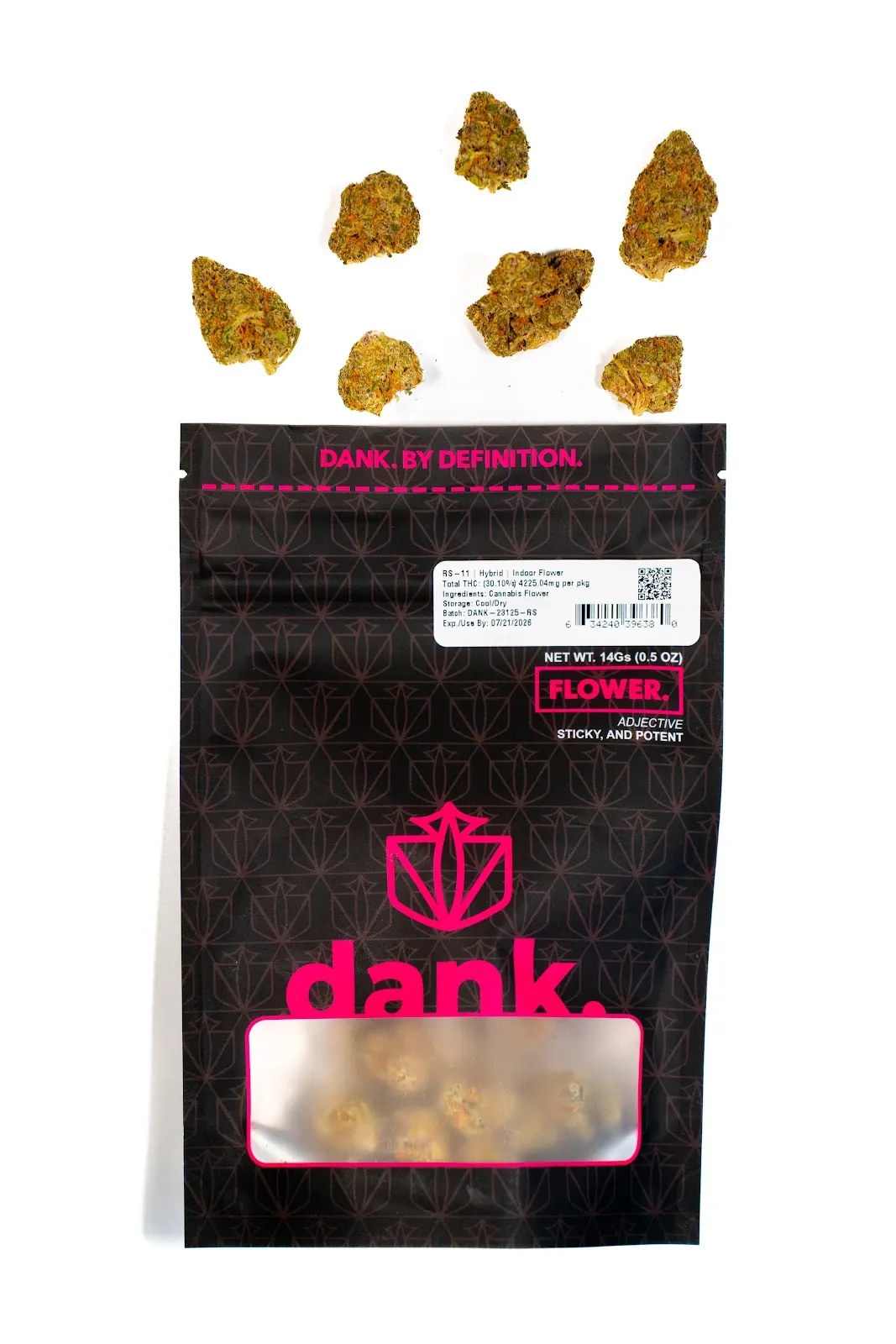 Photograph of product: RS-11- DANK- Flower - 14g