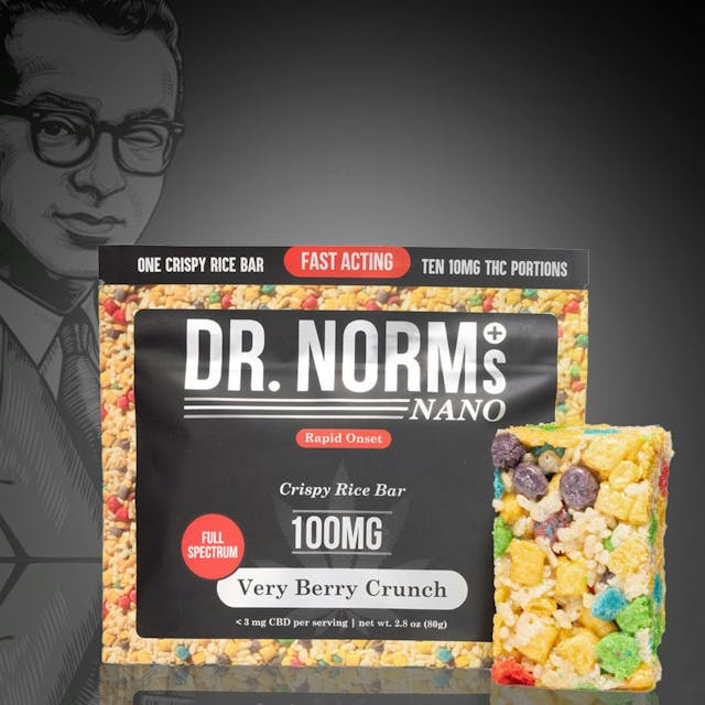 Photograph of product: 100MG Nano Rice Crispy Treat Very Berry Crunch - Very Berry Crunch