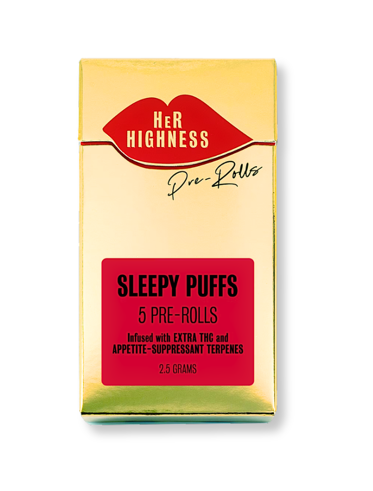 Photograph of product: Her Highness - Sleepy Puffs Infused Prerolls 5pk - 2.5g