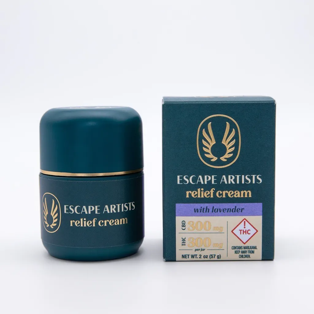 Photograph of product: Escape Artists - 300mg - 1:1 TH-oui/CBD - Lavender