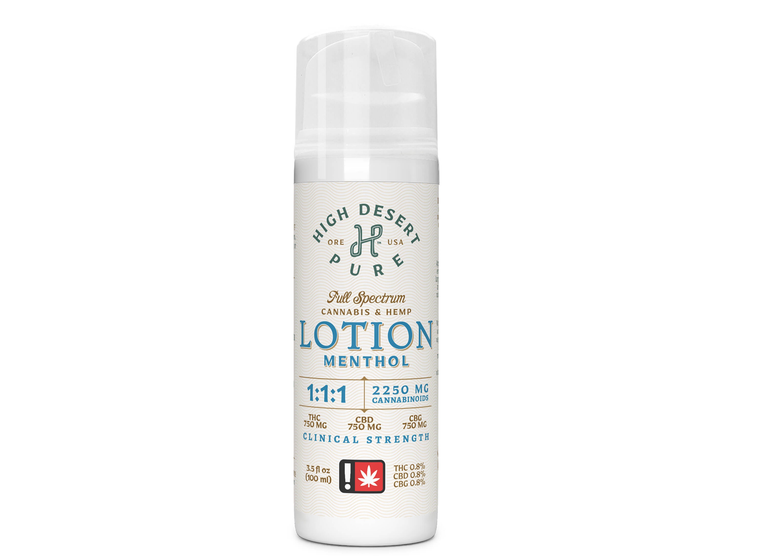 Photograph of product: Menthol - Clinical Strength Lotion 1800MG - High Desert Pure [H]