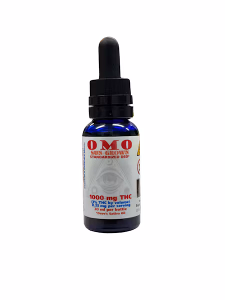 Photograph of product: OMO - SUN-GROWN DSO OIL Oui'd - 1000MG