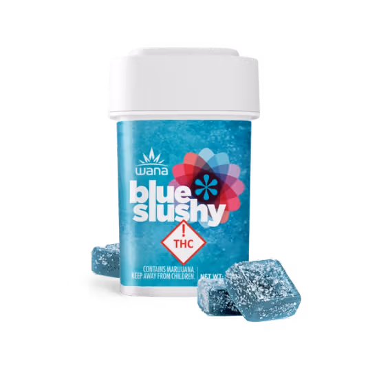 Photograph of product: Wana - Gummies - Blue Slushy (S) 100mg