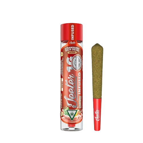 Photograph of product: Infused Pre-Roll - Strawberry Sour Diesel