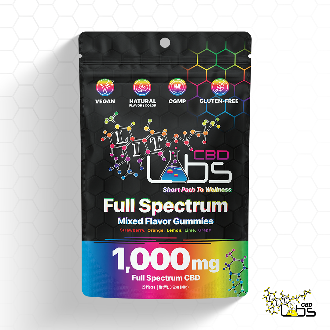 Photograph of product: Full Spectrum CBD Gummies | 1000mg Mixed Flavor