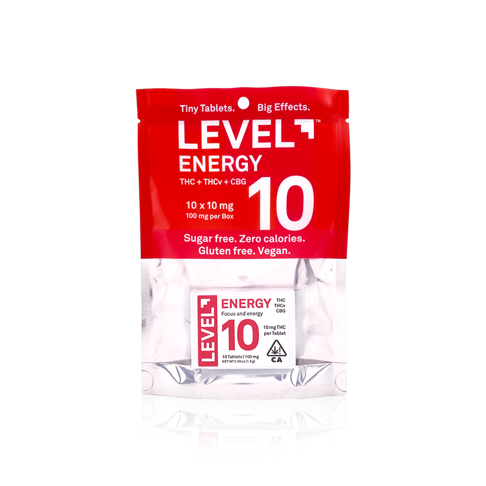 Photograph of product: LEVEL - Capsules - Energy - 10 - 100MG