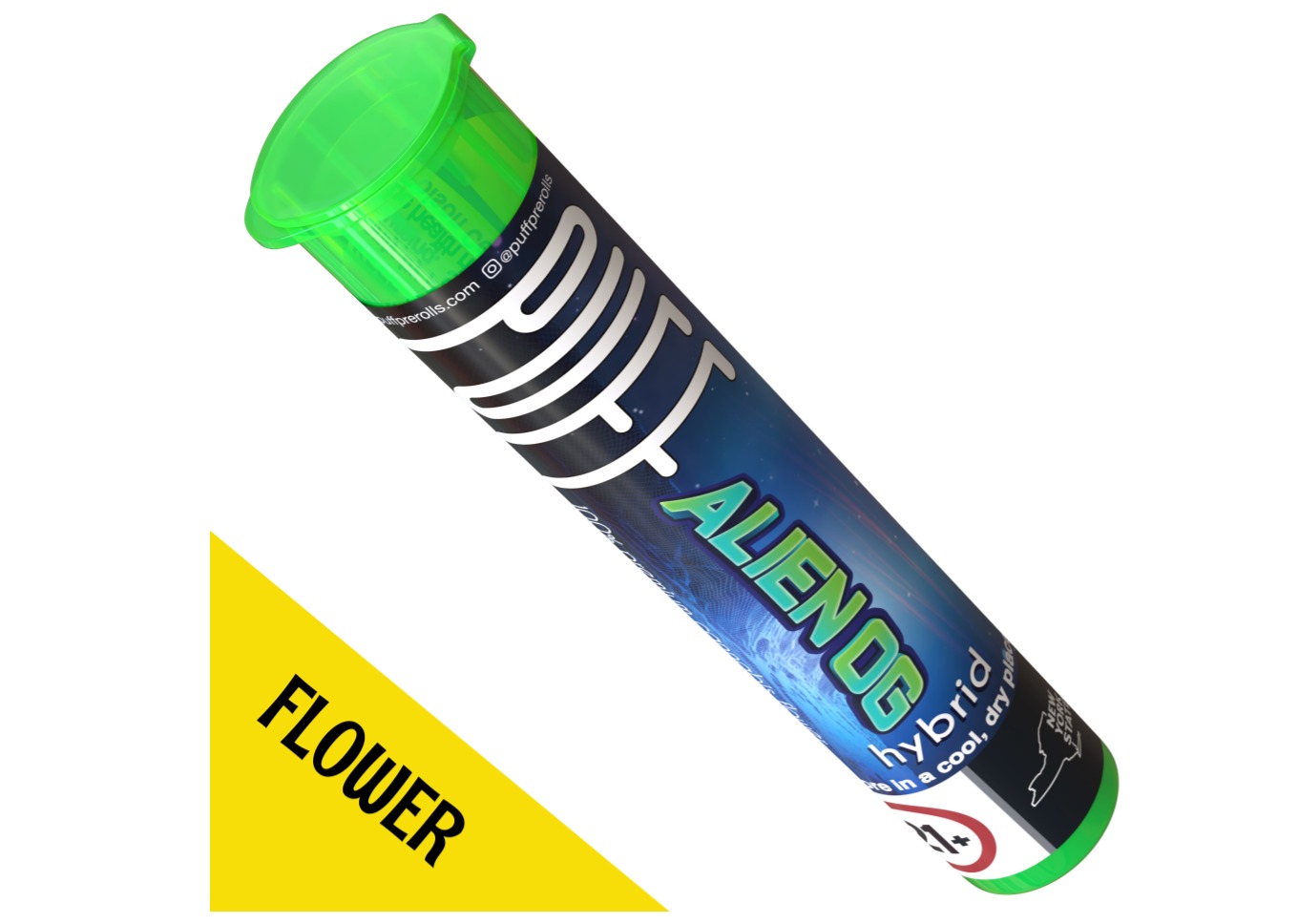 Photograph of product: PUFF | Alien OG | Pre-Roll | 1g
