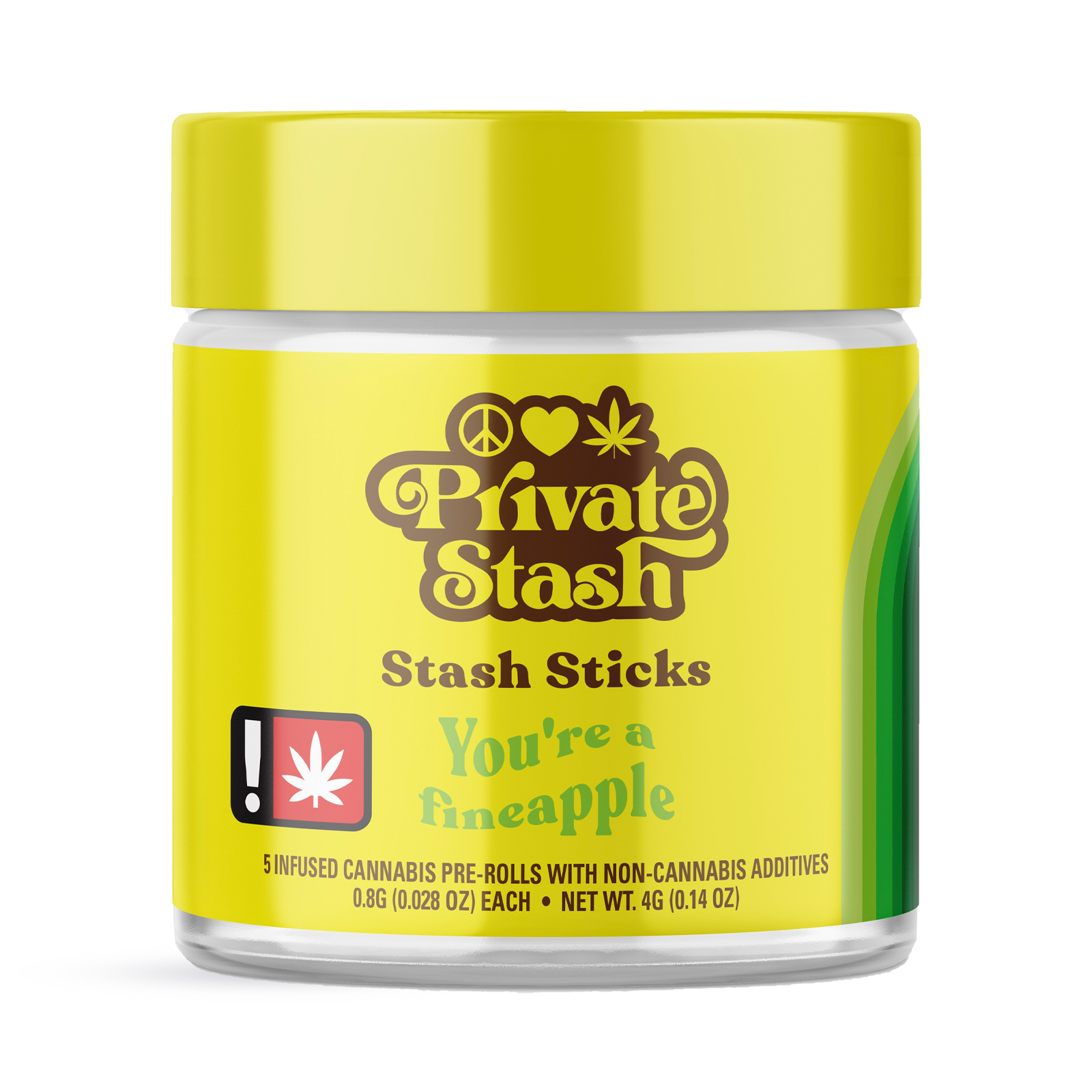 Photograph of product: You're A Fineapple Stash Stick 5-pack | 4g
