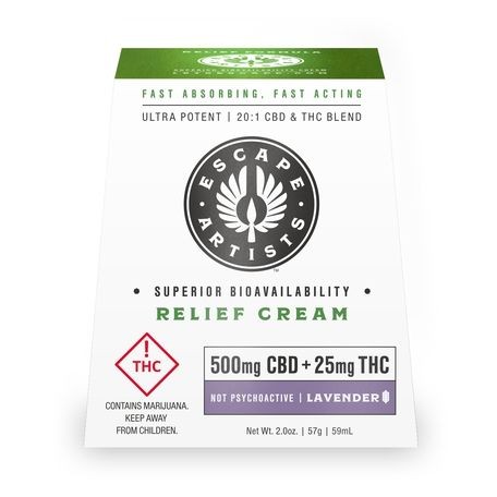 Photograph of product: Escape Artists Unscented 800mg CBD Cream